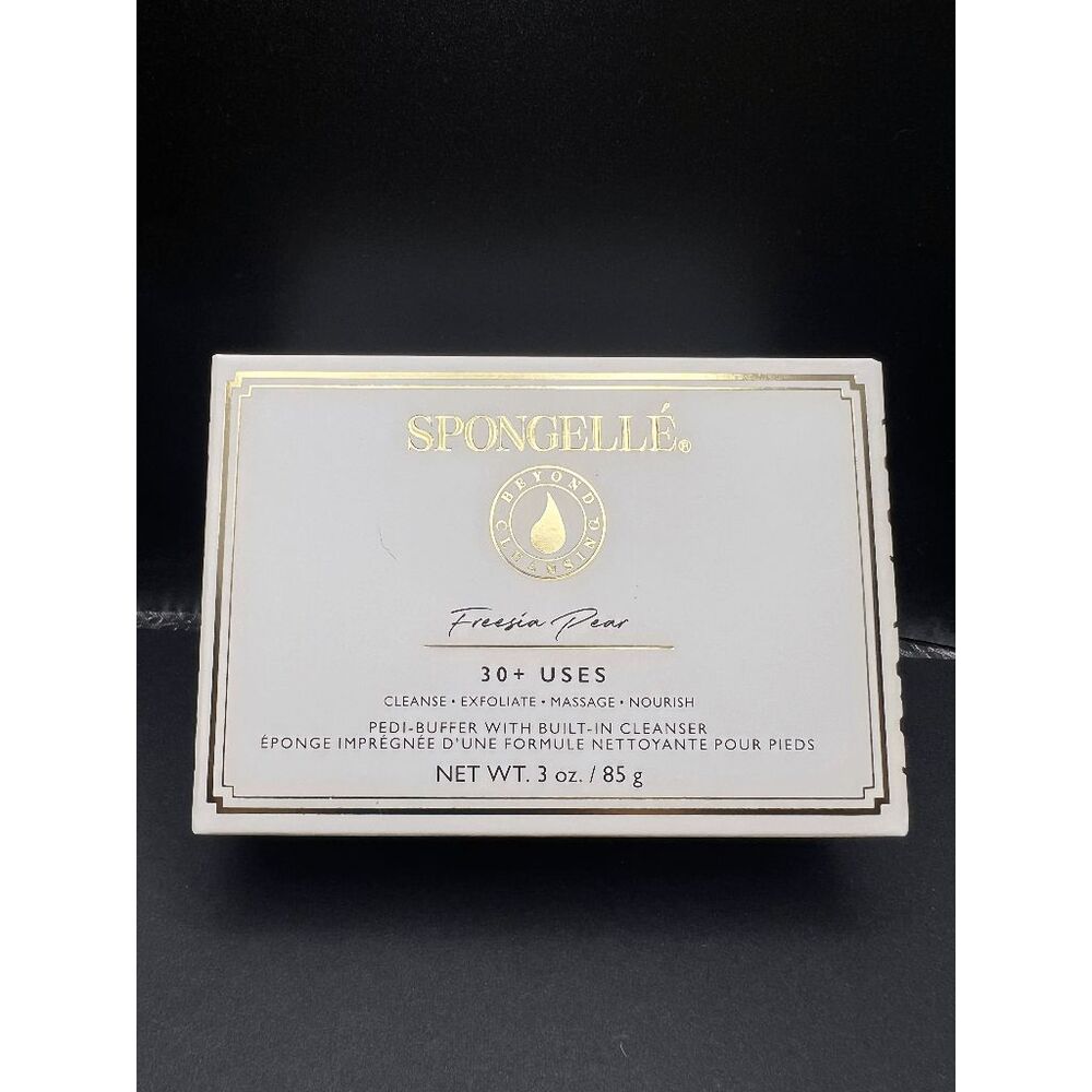 NIB! Spongelle Freesia Pear Blossom All In One Body Treatment Pedi Buffer